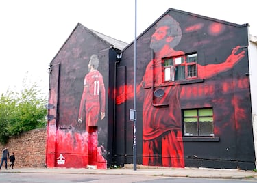 Mohamed Salah has a lot of murals, and no wonder.