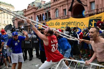 Altercados en los alrededores de la Casa Rosada