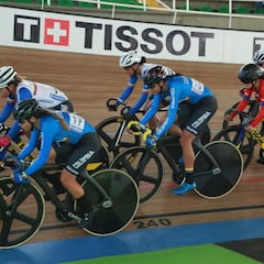 Tres oros para Colombia en ómnium y keirin en el ciclismo en pista
