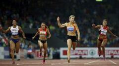La holandesa Dafne Schippersgana los 100 metros de los Europeos de Z&uacute;rich. 