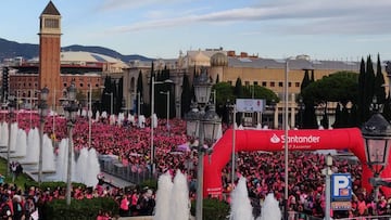 Impresionante imagen salida Carrera de la Mujer Barcelona