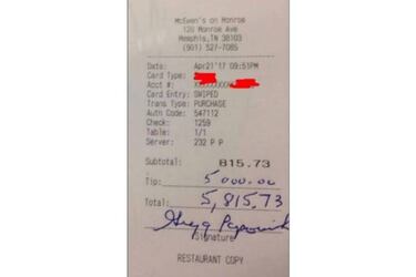 ¿Dejó Popovich una propina de 5.000 dólares en Memphis?