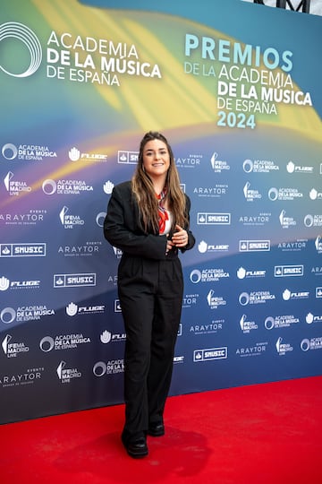 Marta Soto posa en la alfombra roja de los Premios de la Academia de la M¨²sica.