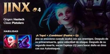 Teamfight Tactics (TFT) recibe 4 nuevos campeones: así son Camille, Jayce, Vi y Jinx