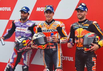 La pole de Márquez bajo la lluvia en Motegi