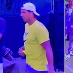 El vídeo que muestra cómo probó Nadal el alcance de su lesión: atentos a los movimientos al saque