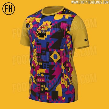 Footy Headlines leaked the colour splash shirt ahead of the 2021-22 season, which is part of the club's lifestyle clothing line.