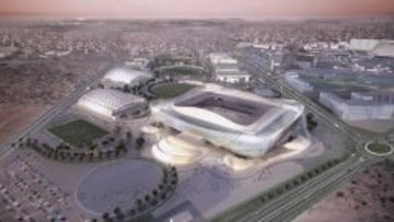 Imagen de los estadios del Mundial de f&uacute;tbol de Qatar 2022