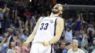 Marc Gasol, durante un partido con Memphis Grizzlies.