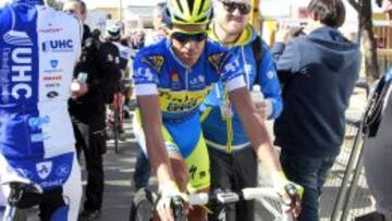 El español Alberto Contador, segundo en la Vuelta a Andalucía.
