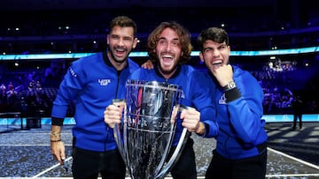 En la última jornada de la competición, Alcaraz venció en dobles y en el decisivo partido de individuales para certificar un marcador final de 13-11 a favor del Viejo Continente. El murciano cerró su debut en el torneo con tres victorias.