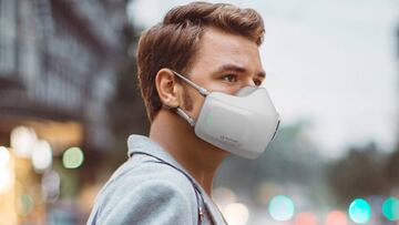 LG estrena mascarilla eléctrónica con ventiladores y desinfección UV