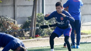 Futbol, entrenamiento de Universidad de Chile.