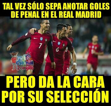 Los memes aplauden a CR7 y se burlan de De Gea