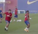 El estado de Luis Suárez desata la tormenta: así corrió en el entrenamiento