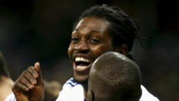 <b>MARCÓ EL 5.000. </b>Emmanuel Adebayor firmó el gol 5.000 del Real Madrid como local en toda su historia. El togolés celebró su primer gol como madridista con Lass y todos sus compañeros.