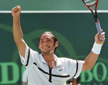 Marcelo R&iacute;os y el hist&oacute;rico momento en que se convierte en n&uacute;mero uno del mundo. Fue el 29 de marzo de 1998, tras vencer a Andre Agassi en Indian Wells.