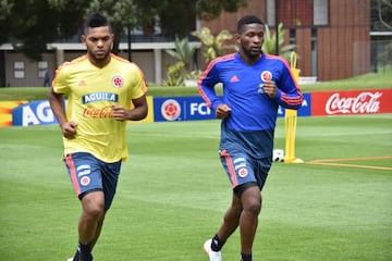 La Selección Colombia trabaja en la Sede de la Federación Colombiana de Fútbol en Bogotá con el grupo casi completo. Fabra, Borja, Mateus, Lerma y compañía se alistan para el partido de despedida, el viaje a Italia y el Mundial.