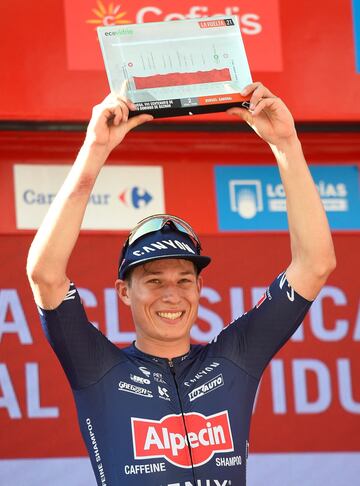 Jasper Philipsen, vencedor de la segunda etapa de La Vuelta a España 2021. 