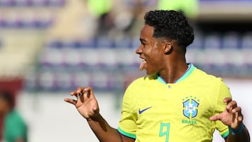 The future Real Madrid star got on the scoresheet as Brazil overcame Bolivia ahead of the Olympics.