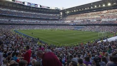 El Santiago Bernab&eacute;u, lleno en el Coraz&oacute;n Classic Match 2017 contra el Roma.