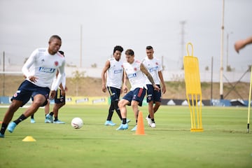 La Selección Colombia entrena de cara al partido frente a Venezuela este martes por las Eliminatorias a Qatar 2022.