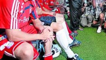 <b>FOCO DE ATENCIÓN. </b>Ribery comenzó en el banquillo y fue el centro de atención de los fotógrafos.