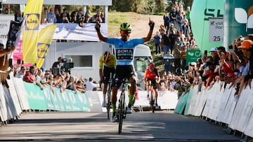 Daniel Felipe Martínez, subcampeón de la Vuelta a Algarve 2024.