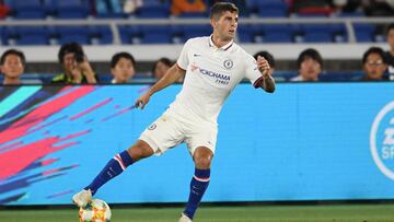 El futbolista estadounidense vio sus primeros minutos con el Chelsea, cuando cayeron en un partido amistoso disputado en Japón.