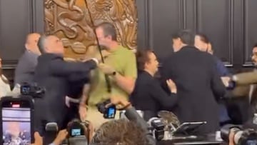 ¡Es cine! La otra toma de los golpes entre dos funcionarios en México