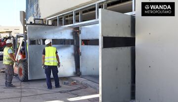 Los accesos al estadio han comenzado a instalarse durante estos últimos días. 