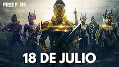 Códigos Free Fire de hoy 18 de julio de 2021; todas las recompensas gratis