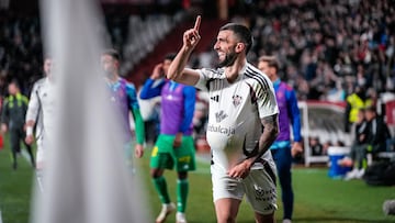 Partido de la jornada 26 de la Segunda División 2024-2025 de la liga de fútbol española, Liga Hypermotion, entre Albacete-Zaragoza disputado el 07/02/2025 en el Carlos Belmonte. Foto Josema Moreno