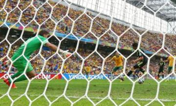 Villa marcó el primer gol del partido 0-1.