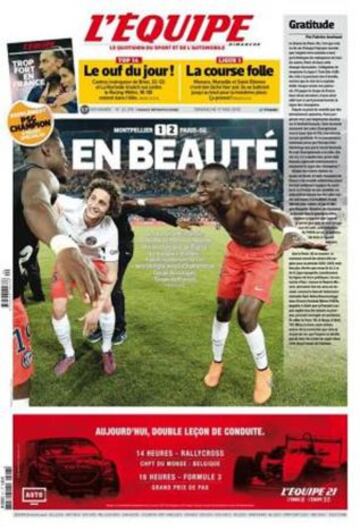 Portadas de la prensa deportiva