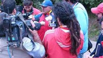 <B>SIN PRESIÓN. </B>Sáez cree que sus jugadores no deben tener presión y tienen que jugar para divertirse.