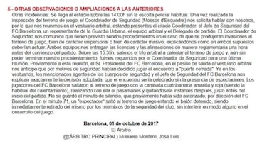 El acta contradice a Bartomeu: la seguridad fue su justificación