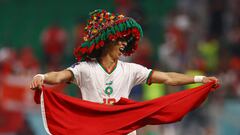 Soccer Football - FIFA World Cup Qatar 2022 - Group F - Canada v Morocco - Al Thumama Stadium, Doha, Qatar - December 1, 2022 Morocco's Jawad El Yamiq celebrates after the match as Morocco qualify for the knockout stages REUTERS/Lee Smith