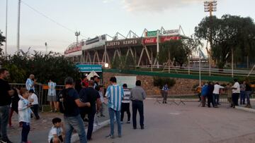 Gran ambiente previo al Argentina vs México