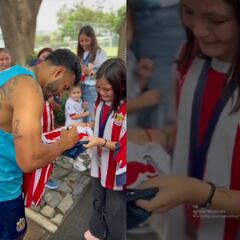 Vídeo: Alexis Vega hace llorar a niña fan tras firmarle y regalarle un jersey