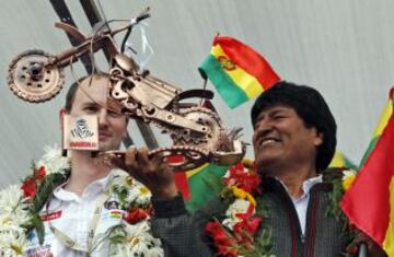 7ª etapa. El presidente de Bolivia Evo Morales.