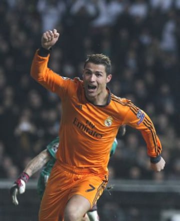 Cristiano Ronaldo celebra su gol.