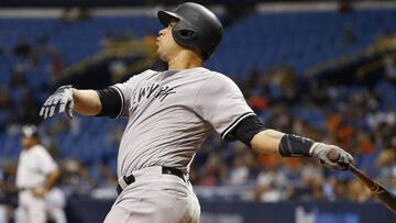 Gary Sánchez está consiguiendo home runs a ritmo récord en las Grandes Ligas.