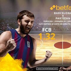 Barça Basket vs. Partizán: horario, TV, estadísticas, clasificación y pronósticos