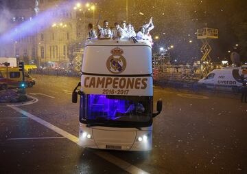 Las imágenes de la celebración del Real Madrid en Cibeles