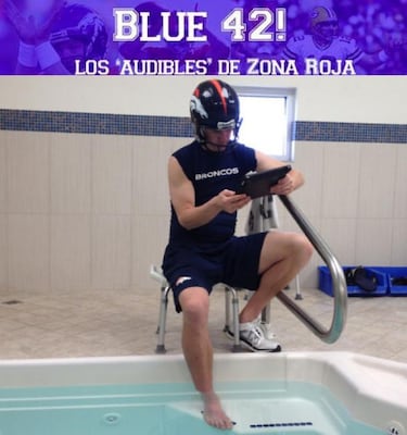 Blue 42! - La curiosa imagen de Peyton (Semana 15 - 2013)
