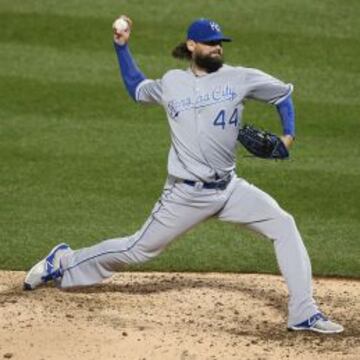 El primer jugador elegido en el draft del 2006, Luke Hochevar, estuvo increíble durante todos los playoffs para los Royals.