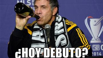 Bruce Arena, tras ganar la MLS Cup de 2014.