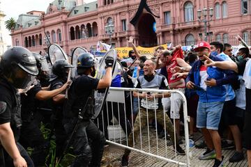 Altercados en los alrededores de la Casa Rosada