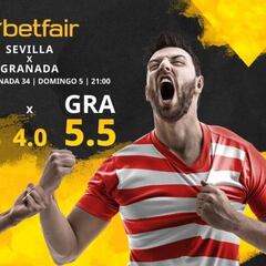 Sevilla FC vs. Granada CF: horario, TV, estadísticas, clasificación y pronósticos